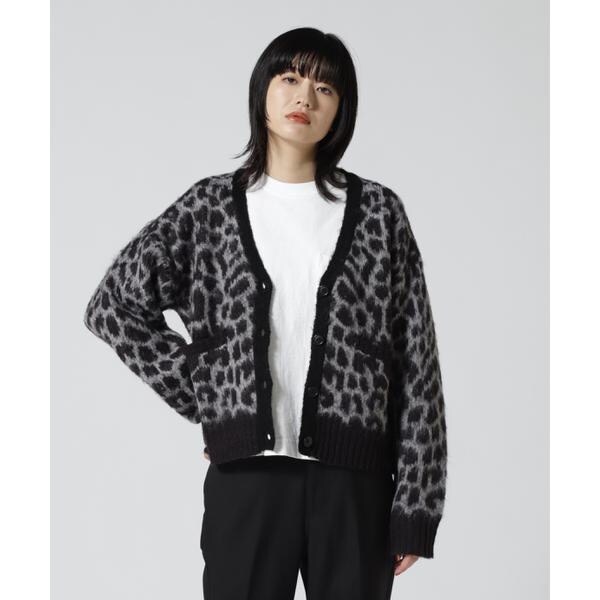 LEOPARD MOHAIR CARDIGAN／レオパードモヘア カーディガン