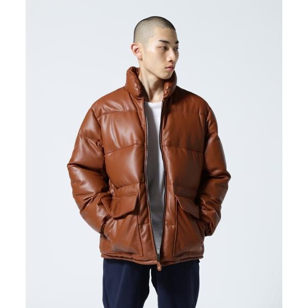 LEATHER CLASSIC DOWN JACKET／レザー クラシック ダウン ジャケット