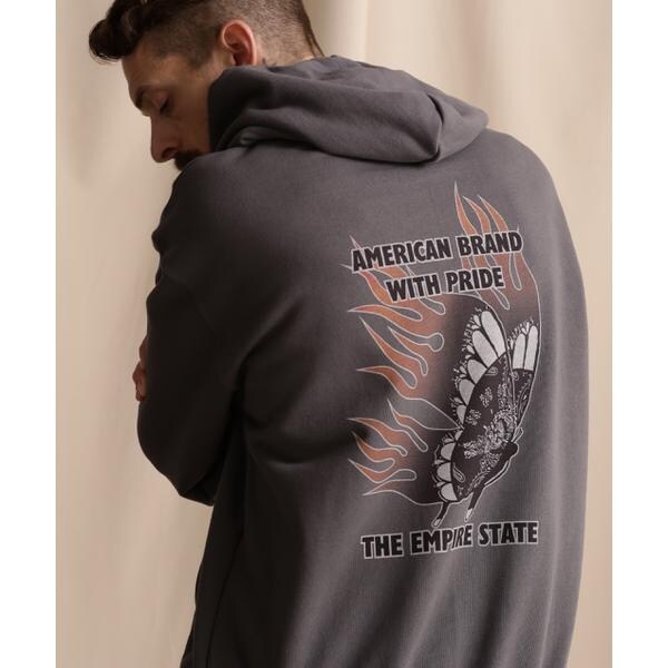 HOODED SWEAT FIRE BUTTERFLY／ファイアーバタフライ パーカー