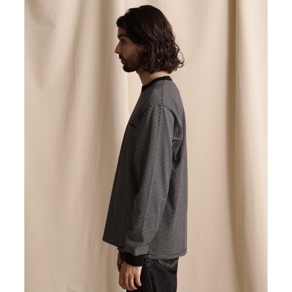 直営限定／BLIND STRIPE LS T-SHIRT／ブラインドストライプ ロングTシャツ セール 30%OFF】直営限定/BLIND STRIPE LS T－SHIRT/ブラインド