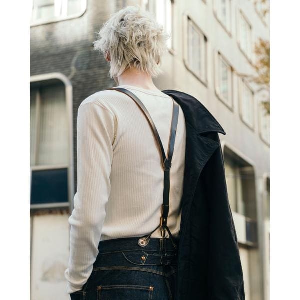 vasco ヴァスコ 別注 LEATHER 知れん SUSPENDERレザーサスペンダー
