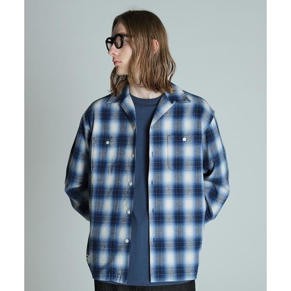 OMBRE CHECK FLANNEL LS SHIRT／オンブレチェック フランネルシャツ