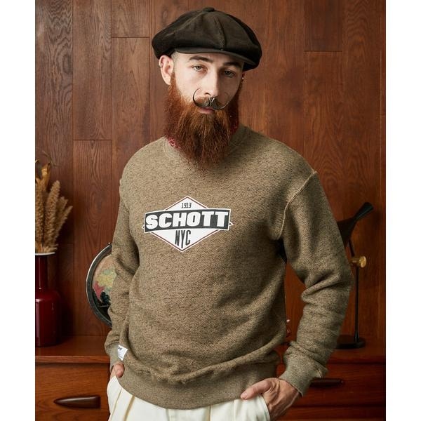 【サイズ交換ＯＫ】 Schott】【ショット】] CREW クルーネック ICON CIRCLE SWEAT トップス