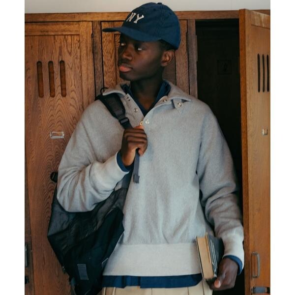 直営限定／PERFECTO SNAP PULLOVER SWEAT／パーフェクト スナップ