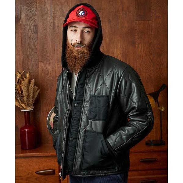 LEATHER JACKET BOWERY/レザージャケット バワリー MA-1 LEATHER