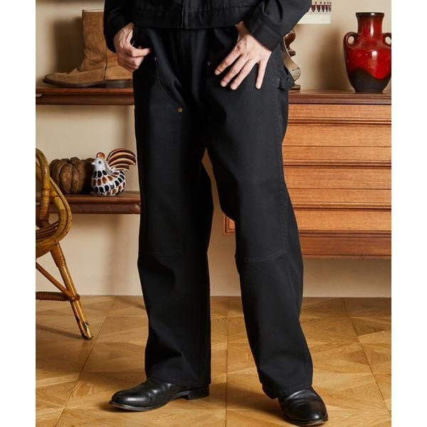 【新品未使用】URUウル インバーテッドプリーツパンツ サイズ1 S チャコール URU ウル 22SS COTTON DENIM デニムパンツ 1 インディゴ