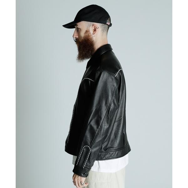 WESTERN LEATHER JACKET／ウエスタン レザージャケット