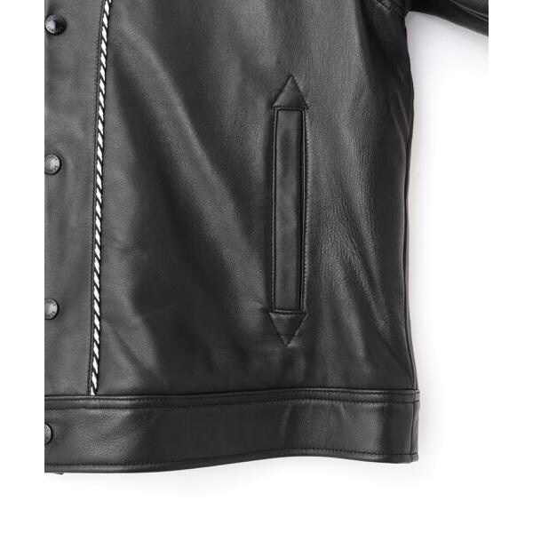 Schott レザージャケット ウエスタンジャケット　ボアジャケット　Lサイズ WESTERN LEATHER JACKET／ウエスタン レザージャケット
