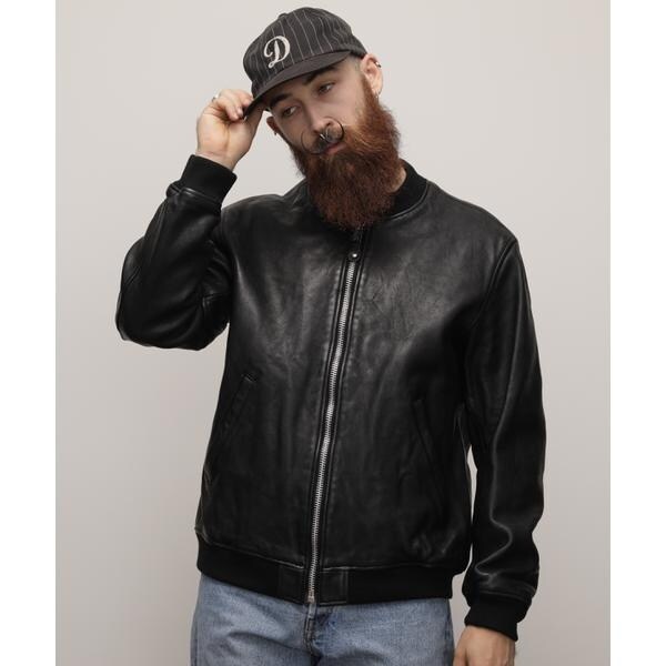 LEATHER JACKET BOWERY／レザージャケット バワリー MA-1