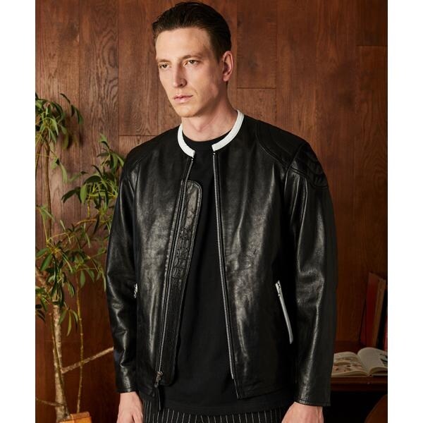 LEATHER COACH JACKET／レザーコーチジャケット | ショット