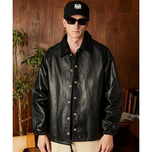 LEATHER JACKET BOWERY／レザージャケット バワリー MA-1