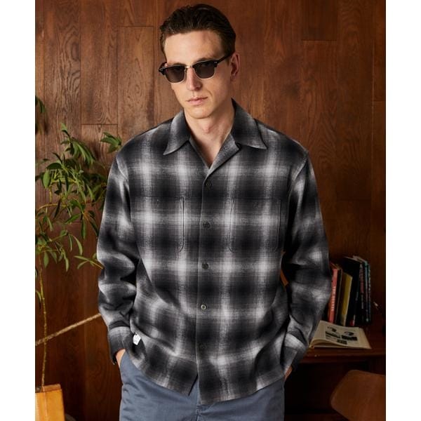 schott オンブレ　コ50 レ35 シャツ Amazon.co.jp: [Schott NYC] [ショット] OMBRE CHECK LS SHIRT
