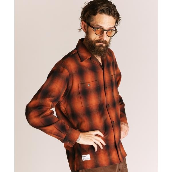 OMBRE CHECK FLANNEL LS SHIRT／オンブレチェック フランネル