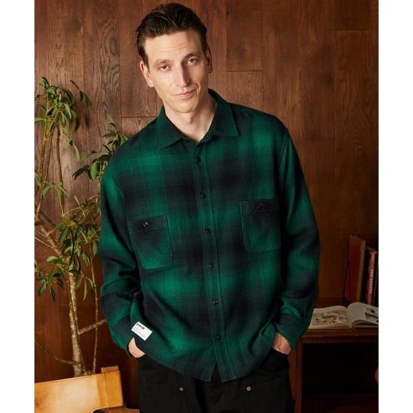 ANCELLM／アンセルム／FLANNEL CHECK SHORT SHIRT JACKET | ガーデン