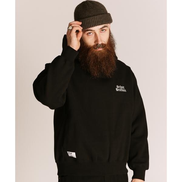 Schott ショット ジップ フーディー プレーン パーカー M ブラック ZIP HOODIE PLAIN／ジップフーディー プレーン | ショット(Schott