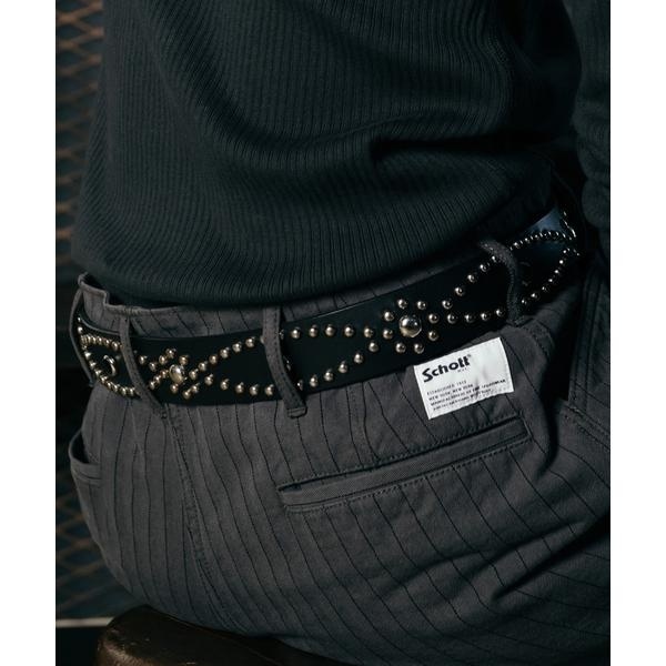 HTC / エイチティーシー】All Black Studs Belt | エディフィス