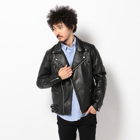 LHP／エルエイチピー／ラムレザー ダブルライダースジャケット  