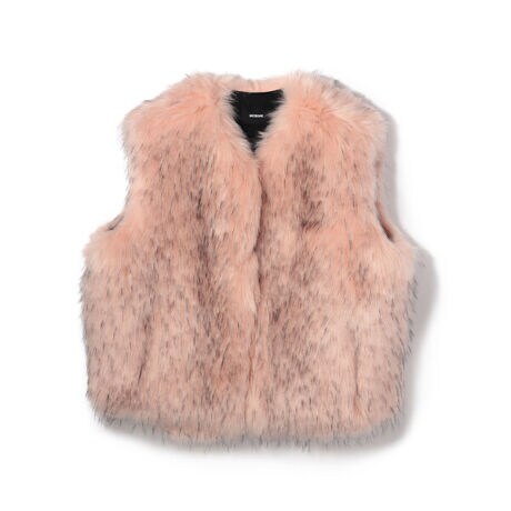 WE11DONE／ウェルダン／FAUX FUR VEST／ファー 