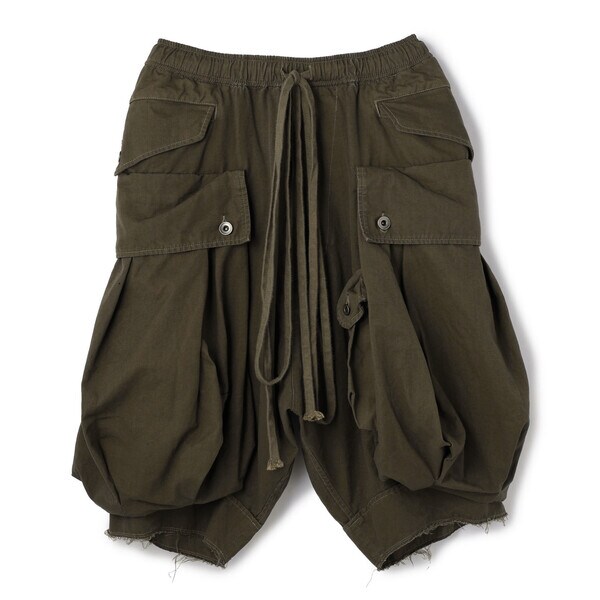 JULIUS ユリウス 21SS カーゴポケット フラップハーフパンツ 裾