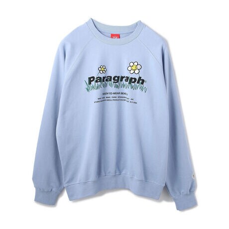 Paragraph／パラグラフ／フラワーロゴプルオーバースウェット 