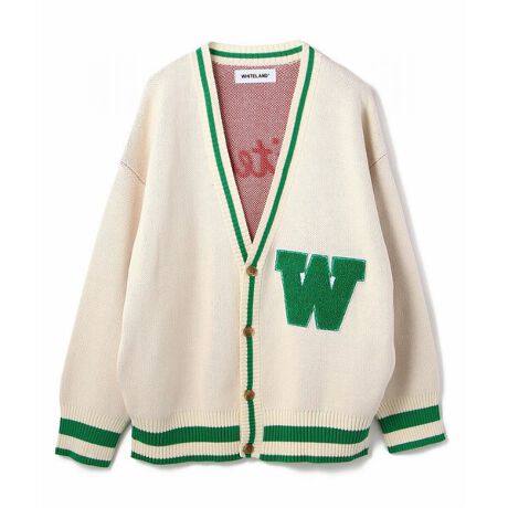 WHITELAND／ホワイトランド／SCHOL CARDIGAN 