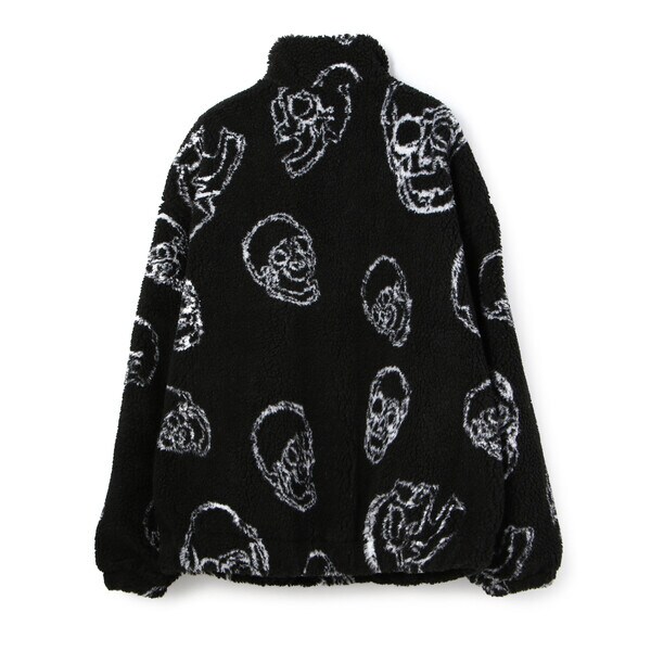 オークリー ボアフリースジャケット ブラック Y2K スカル グランジ