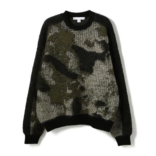 Y-3／ワイスリー／U CH1 CAMO KNIT CREW／クルーニット