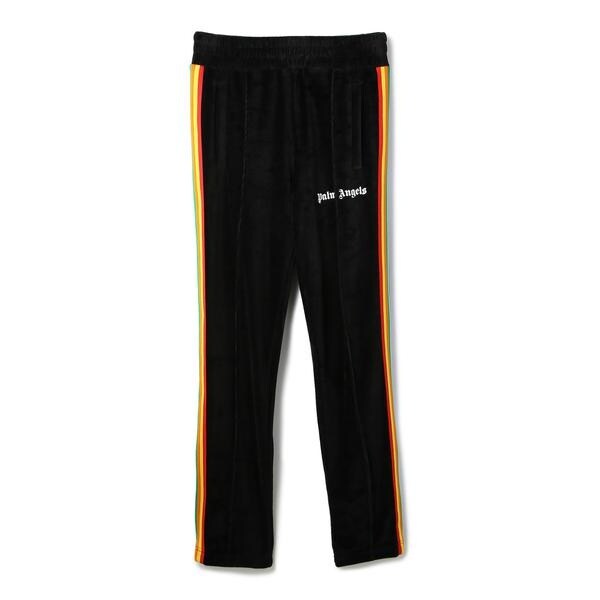 Palm Angels ベロア レインボー トラックジャケット 黒 【公式通販】