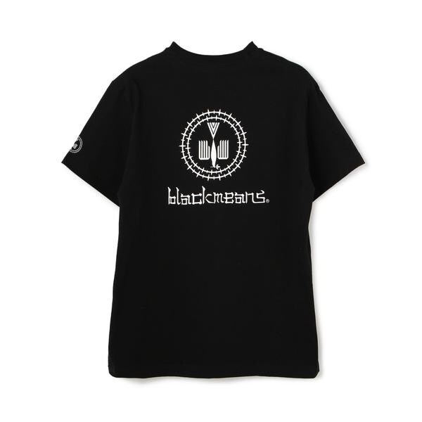 blackmeans 刺繍 ロゴ Tシャツ ブラックミーンズ M punk Blackmeans／ブラックミーンズ／LOGO TEE／ロゴTシャツ
