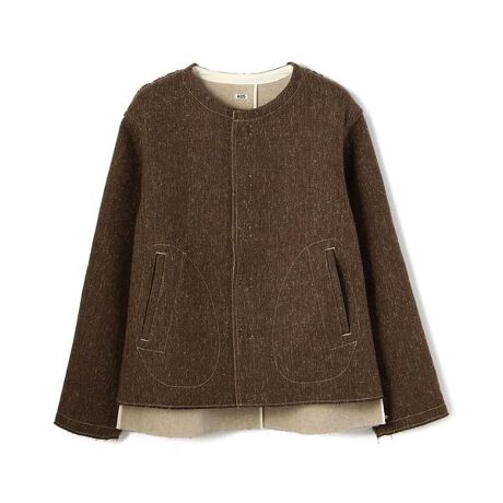 KHOKI／コッキ／H NO COLLAR JACKET／ノーカラージャケット 