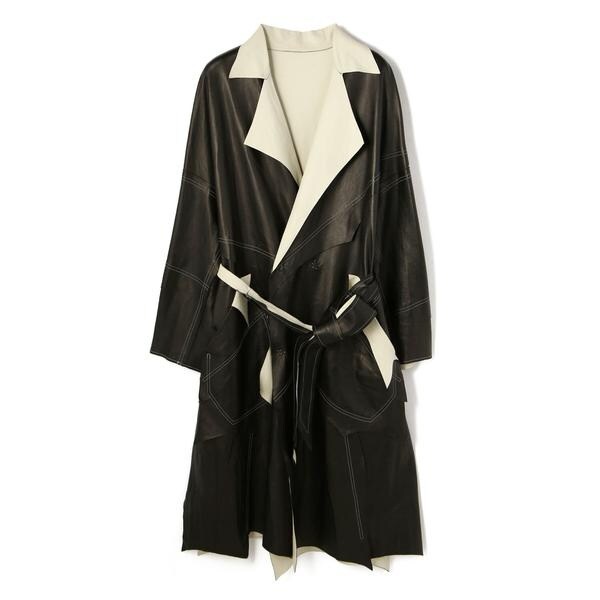 ご自宅用限定お買い得品 sulvam／サルバム／ONEPIECE COAT／レザーオーバー OVER LEATHER ジャケット・アウター