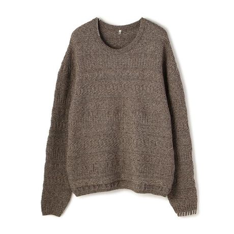 KHOKI／コッキ／EMBROIDERED LINKS KNIT／ニット | エルエイチピー(LHP 