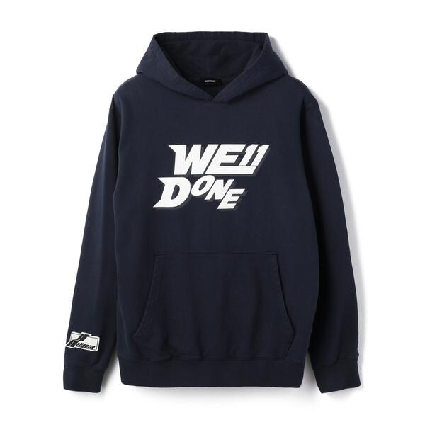 WE11DONE／ウェルダン／LOGO FITTED HOODIE／ロゴパーカー