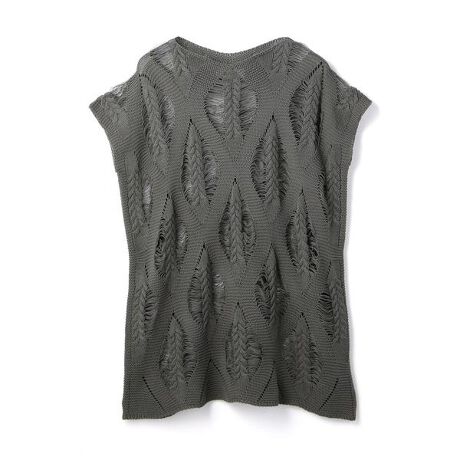 Sulvam／サルバム／Yarn No Sleeve Knit／ヤーンノースリーブニット 