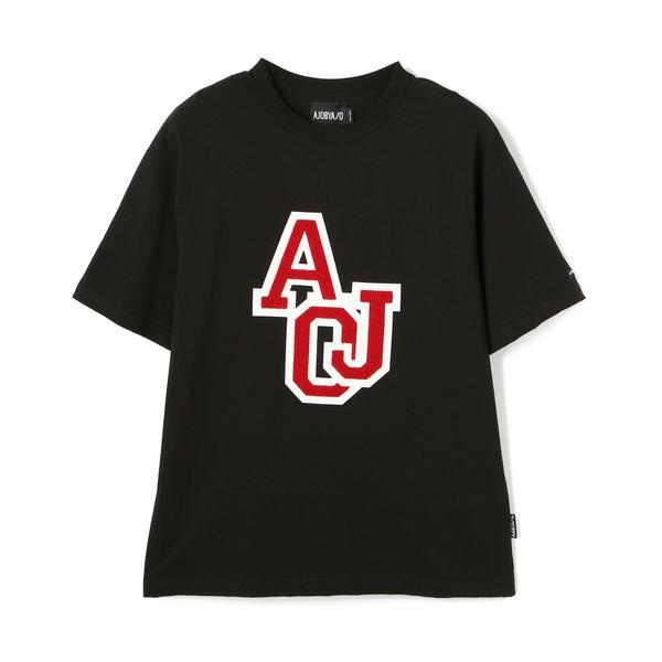 AJOBYAJO／アジョバイアジョ／BoucleEmbroidered T-Shirt／ロゴTシャツ