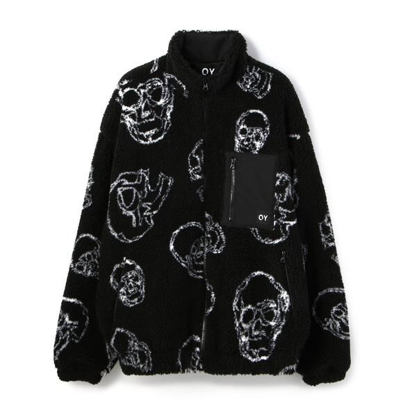 OY／オーワイ／SKULL LOGO FLEECE JACKET／スカルロゴフリースジャケット | エルエイチピー(LHP) | マルイウェブチャネル