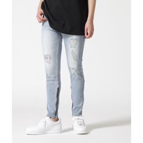 DankeSchon／ダンケシェーン／SIDEZIP DENIM PANTS／サイドジップ 