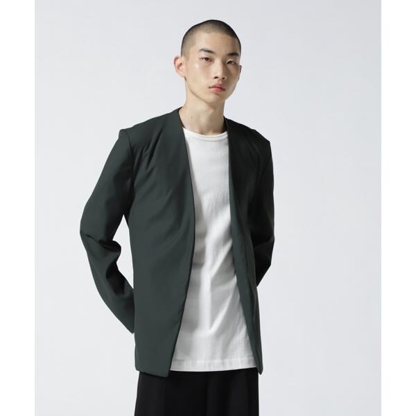 danke schön ノーカラージャケット DankeSchon/ダンケシェーン/TR No Collar Jacket/ノーカラー