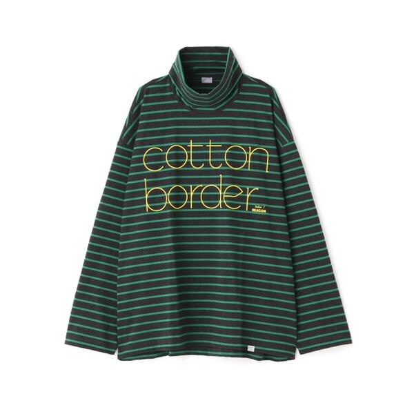 KolorBEACON/カラービーコン/HiNeckBorderLongSleeveTee/ハイネックボーダー