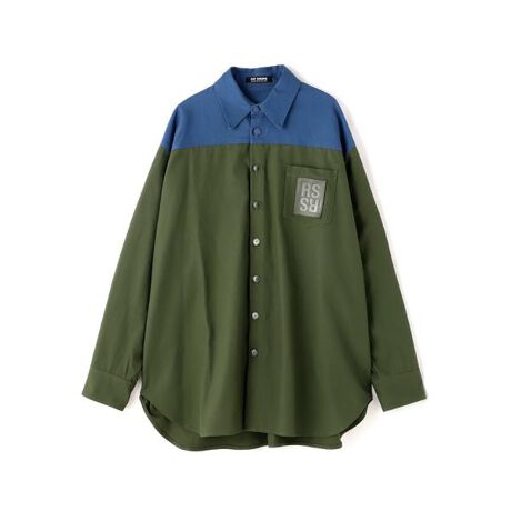 RAFSIMONS／ラフシモンズ／Oversize Bicolor Denim Shirt 