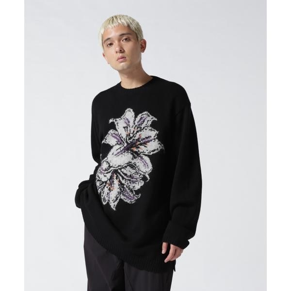 yohji yamamoto pour homme 花柄　ニットysfo