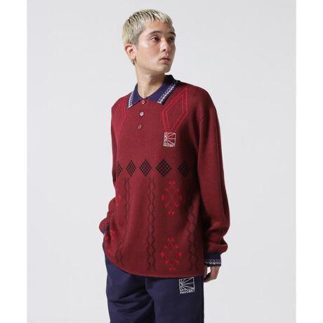 RASSVET(PACCBET)／ラスベート／LOGO POLO KNIT／ロゴポロニット 