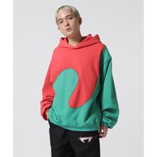 ERL／イーアールエル／SWIRL FLEECE HOODIE JERSY／パーカー 