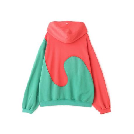 ERL／イーアールエル／SWIRL FLEECE HOODIE JERSY／パーカー 