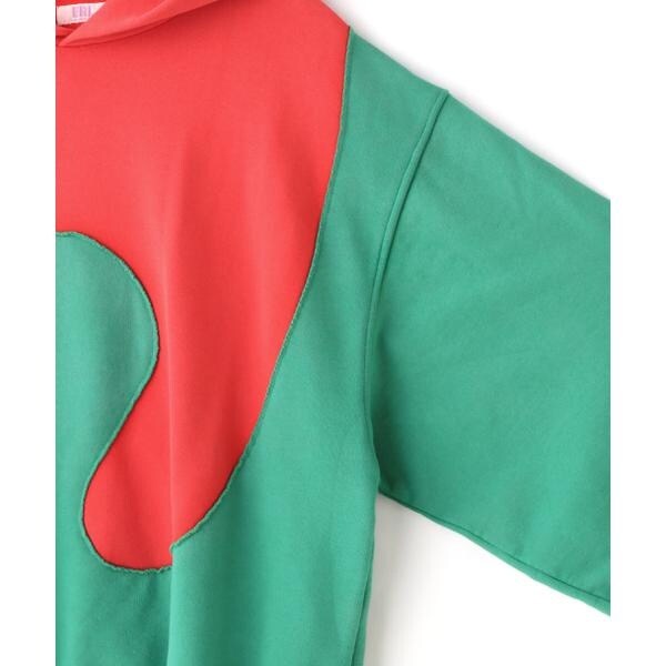 ERL／イーアールエル／SWIRL FLEECE HOODIE JERSY／パーカー