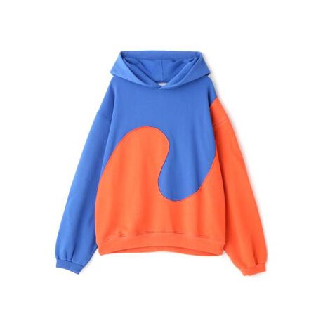 ERL／イーアールエル／SWIRL FLEECE HOODIE JERSY／パーカー 