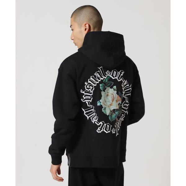 A4A／エーフォーエー／CIRCLE ROSE ZIP HOODIE／ジップアップパーカー