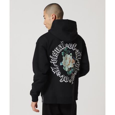 A4A／エーフォーエー／CIRCLE ROSE ZIP HOODIE／ジップアップパーカー  