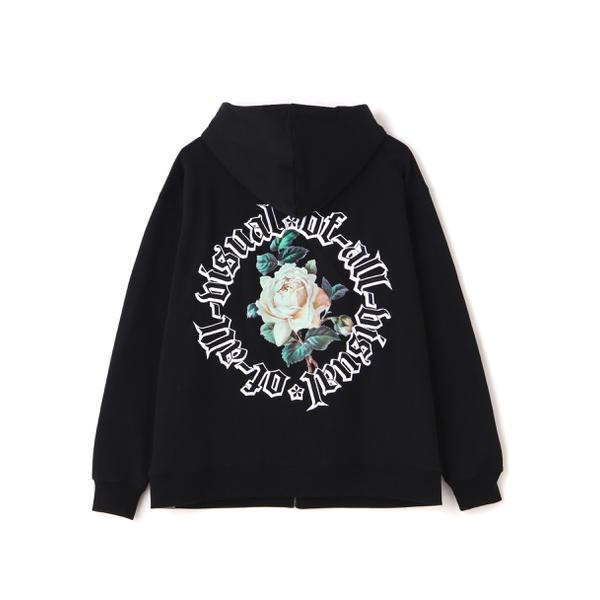 A4A／エーフォーエー／CIRCLE ROSE ZIP HOODIE／ジップアップパーカー