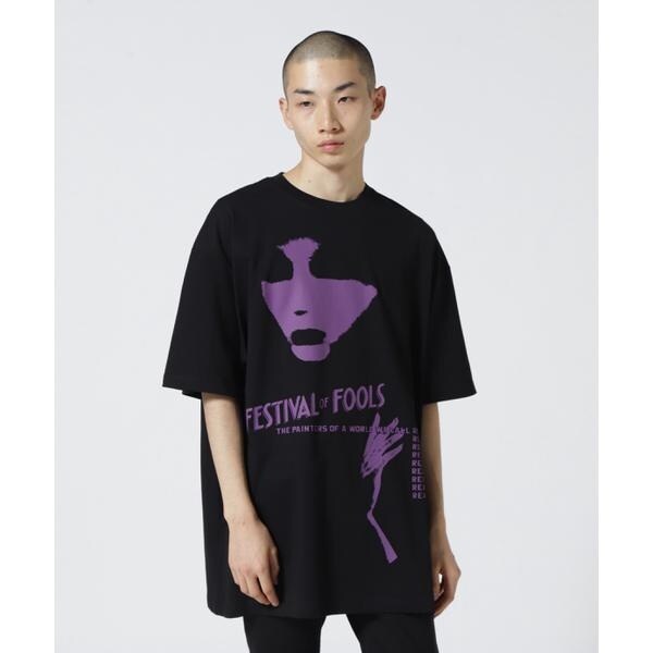 RAFSIMONS／ラフシモンズ／FestivalFoolsPrintOnFront／Tシ